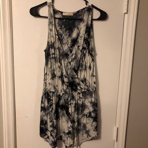 NWOT!!! Black and White Romper Size L